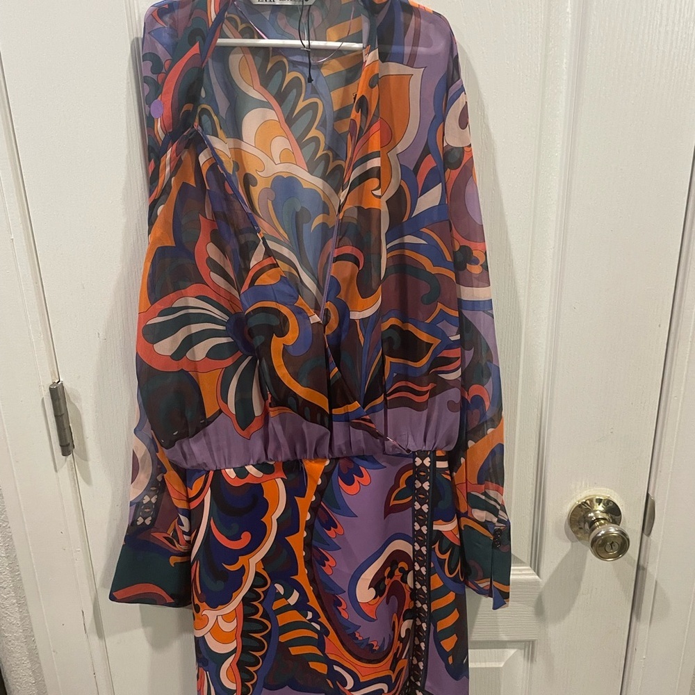 Colorful Women's Dress ZARA NWOT